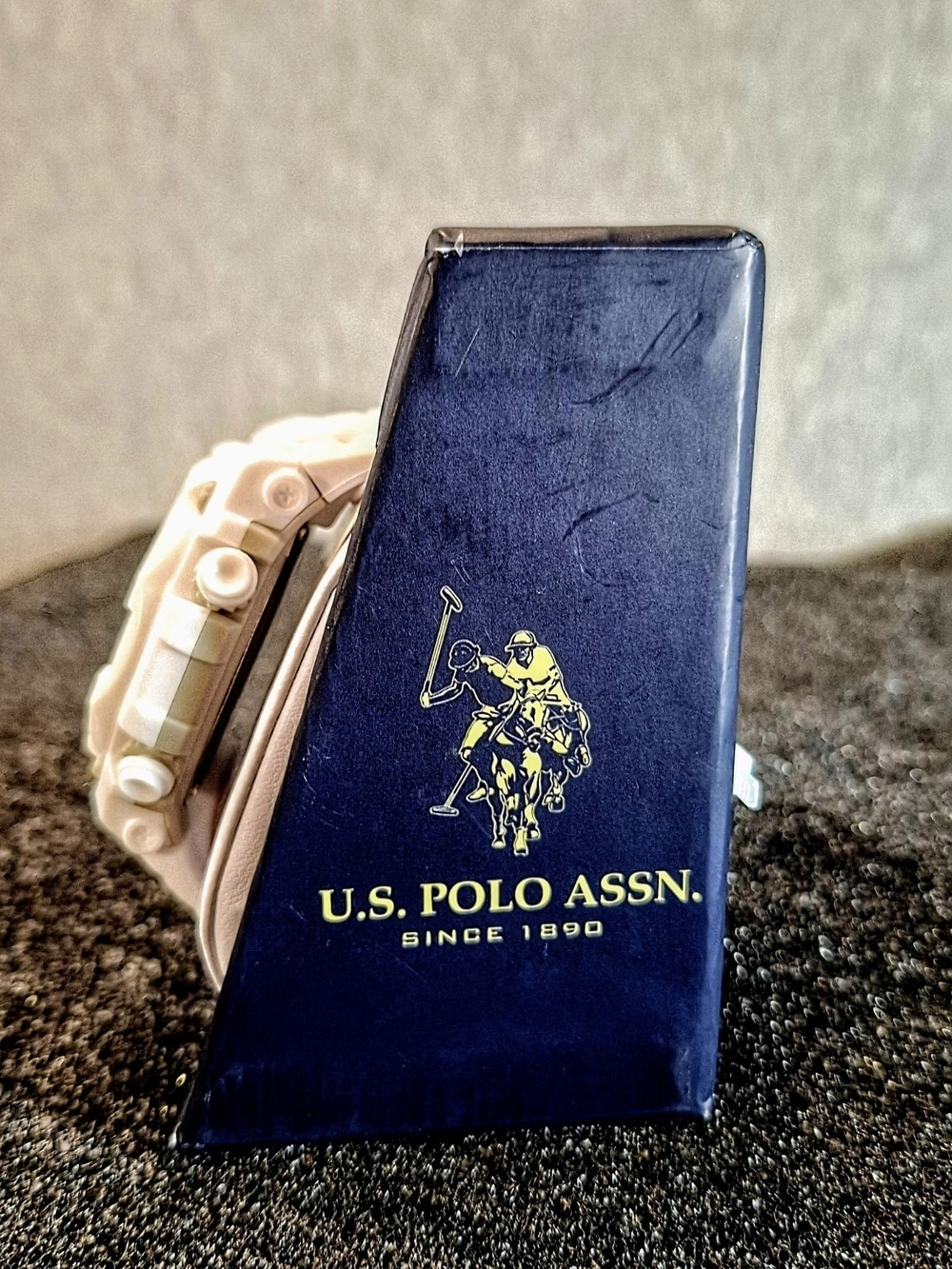 U.S. Polo Assn. White Digital Sports Watch with LCD Display - Picture 2 of 6